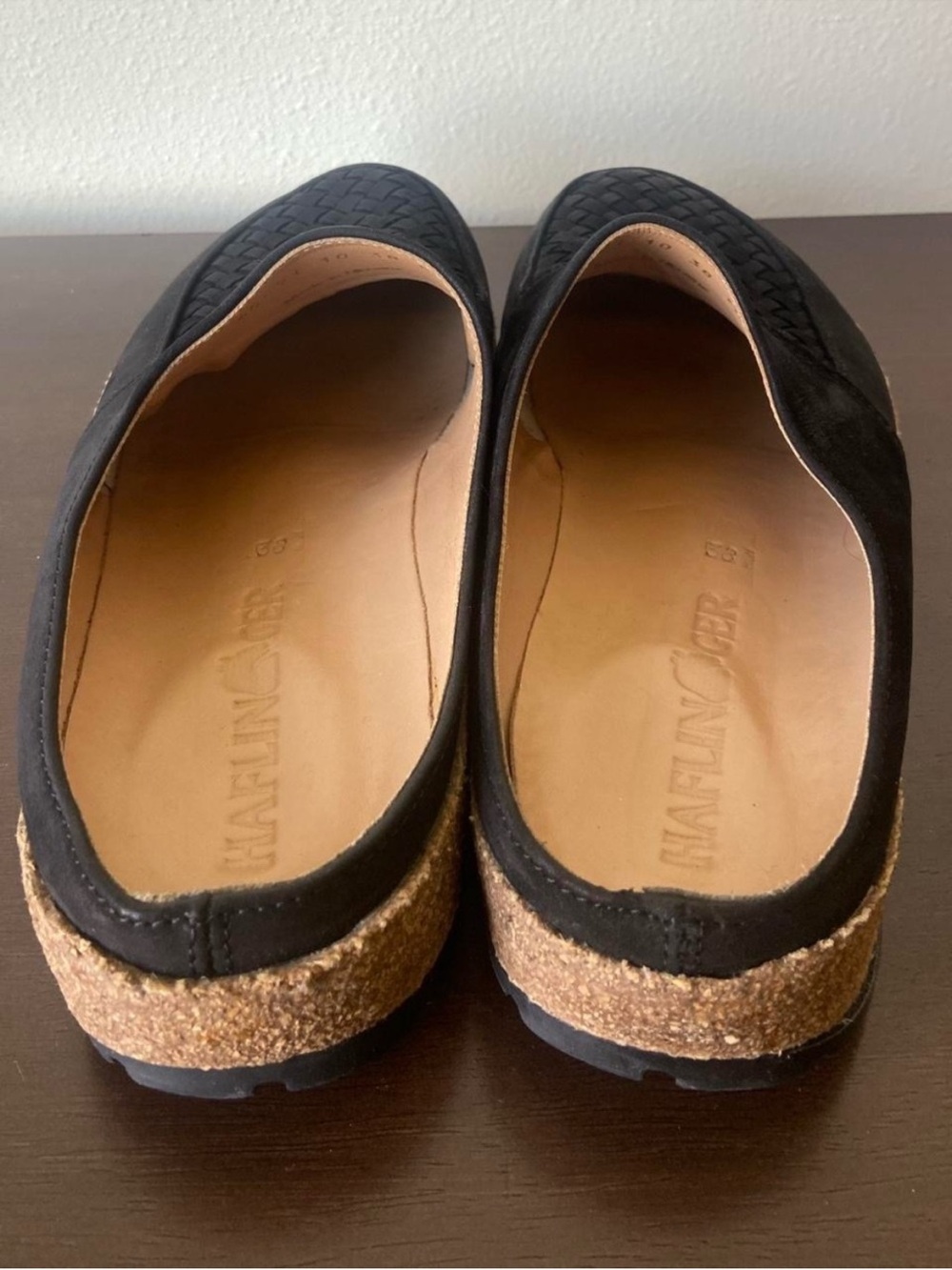 Haflinger “Neo” Black Slip-On Mules - Picture 3 of 6